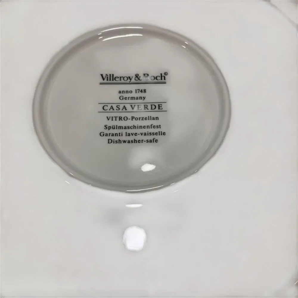 Villeroy & Boch Octagon Casa Verde Floral Design Chop Cake Plate Cottagecore